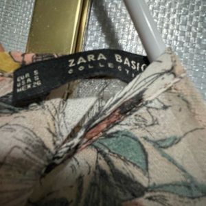 Zara sheer long sleeve blouse